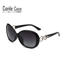 Conle чехол прогрессивные двухцветные поляризованные солнцезащитные очки Классические европейские и американские модные женские Солнцезащитные очки женские элегантные солнцезащитные очки