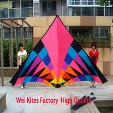 Высокое качество дизайн большой 6sq красочные delta воздушные змеи горячий так захватывающий с ручкой линии Рипстоп нейлон парафойл