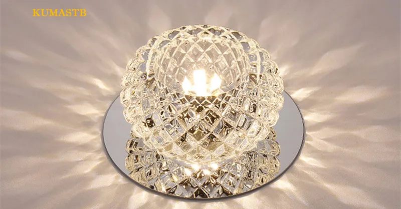 Round Crystal Ceiling Light 14