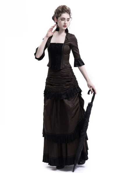 brown-victorian-bustle-dress1