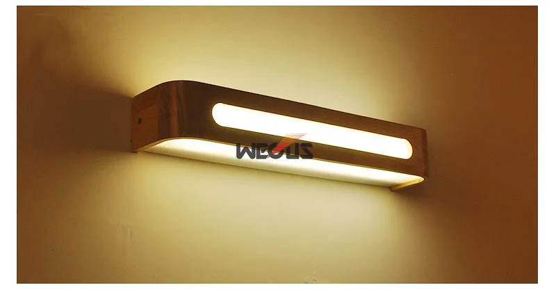 Творческий nordic спальня деревянный настенный светильник 110 в 230 3 Вт LED потолочные светильники исследование фон лампа для зеркала в ванной светильник Инж