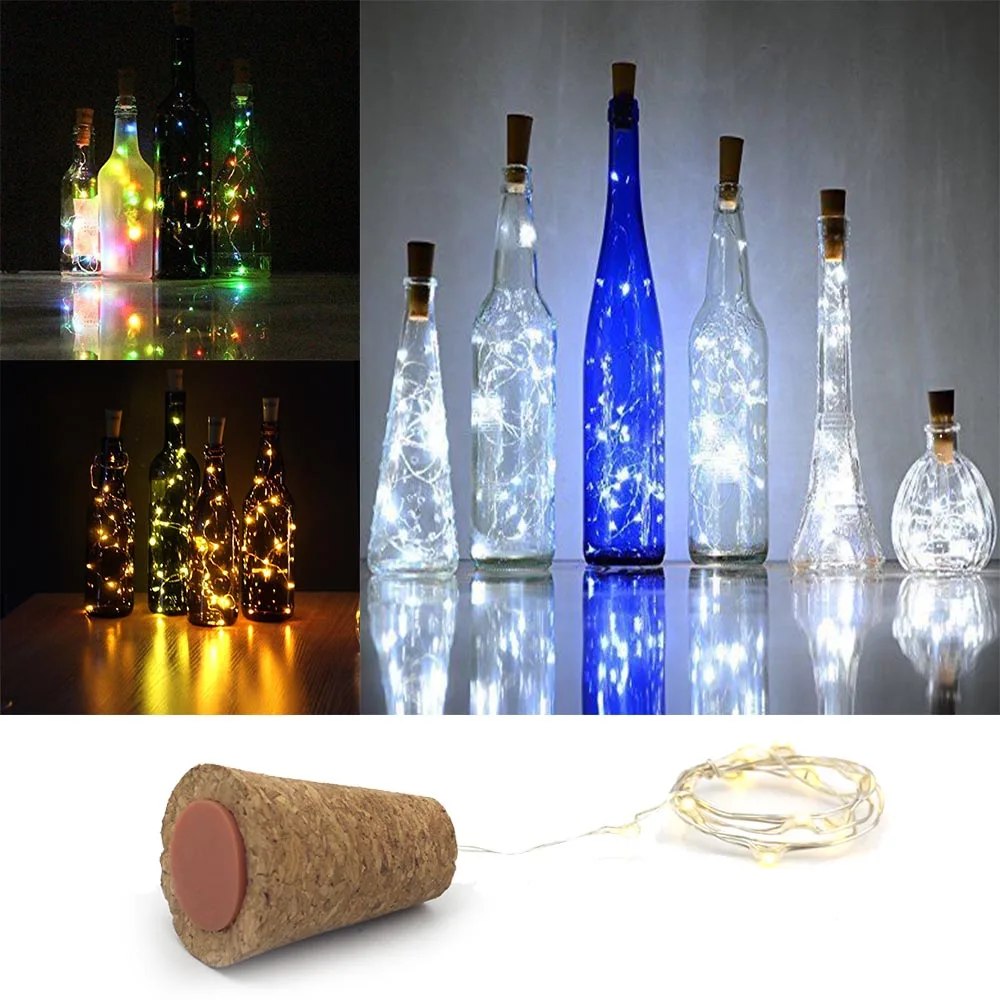 0.5m LED Copper Wire Cork Bottle String Fairy Lights for Wine Bottle