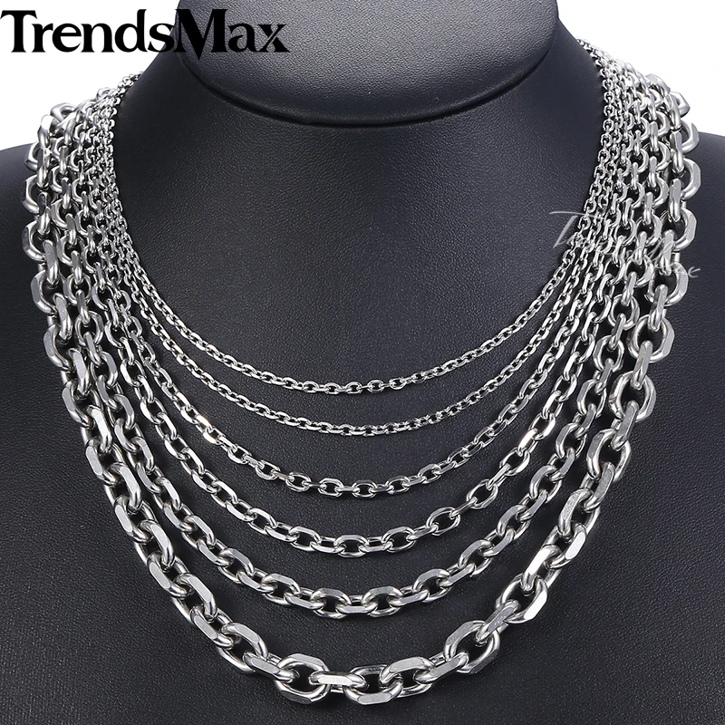 3 10mm Stainless Steel Necklace For Men 