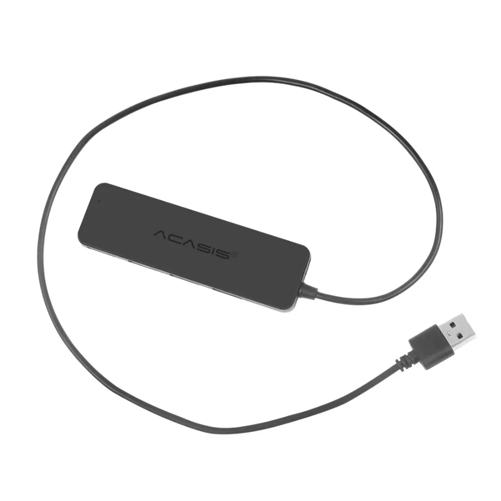 Acasis USB 2,0 3,0 Компактный портативный высокоскоростной подставка для концентратора Multipe USB децис концентратор для ПК ноутбук 4 порта удлинитель адаптер