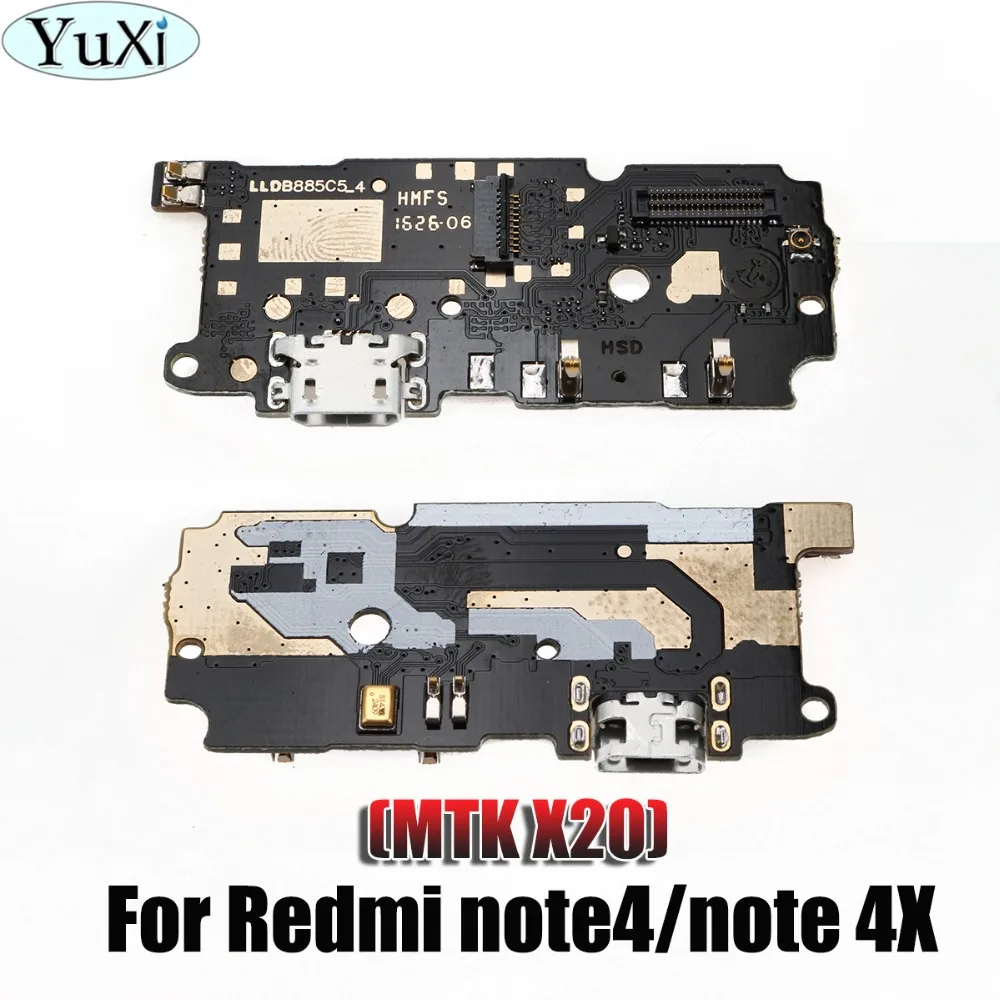 

YuXi For Xiaomi Redmi Note 4 Note 4X MTK USB Charger Charging Port Ribbon Flex Cable Micro USB Dock Connector For Redmi note4