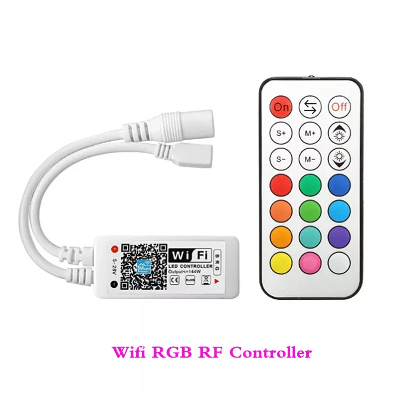 2835 3014 3528 5050 RGB RGBW светодиодные полосы WiFi Bluetooth контроллер Amazon Alexa Google iOS Android приложение ИК RF пульт дистанционного управления