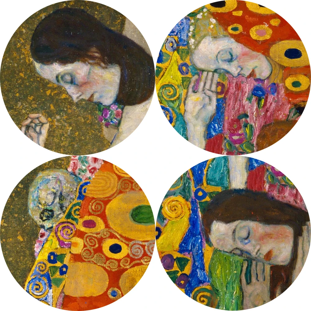 Gustav Klimt Hope II 1907-08 Холст репродукции картин на стену классические известные настенные принты для художественных холстов от Gustav Klimt