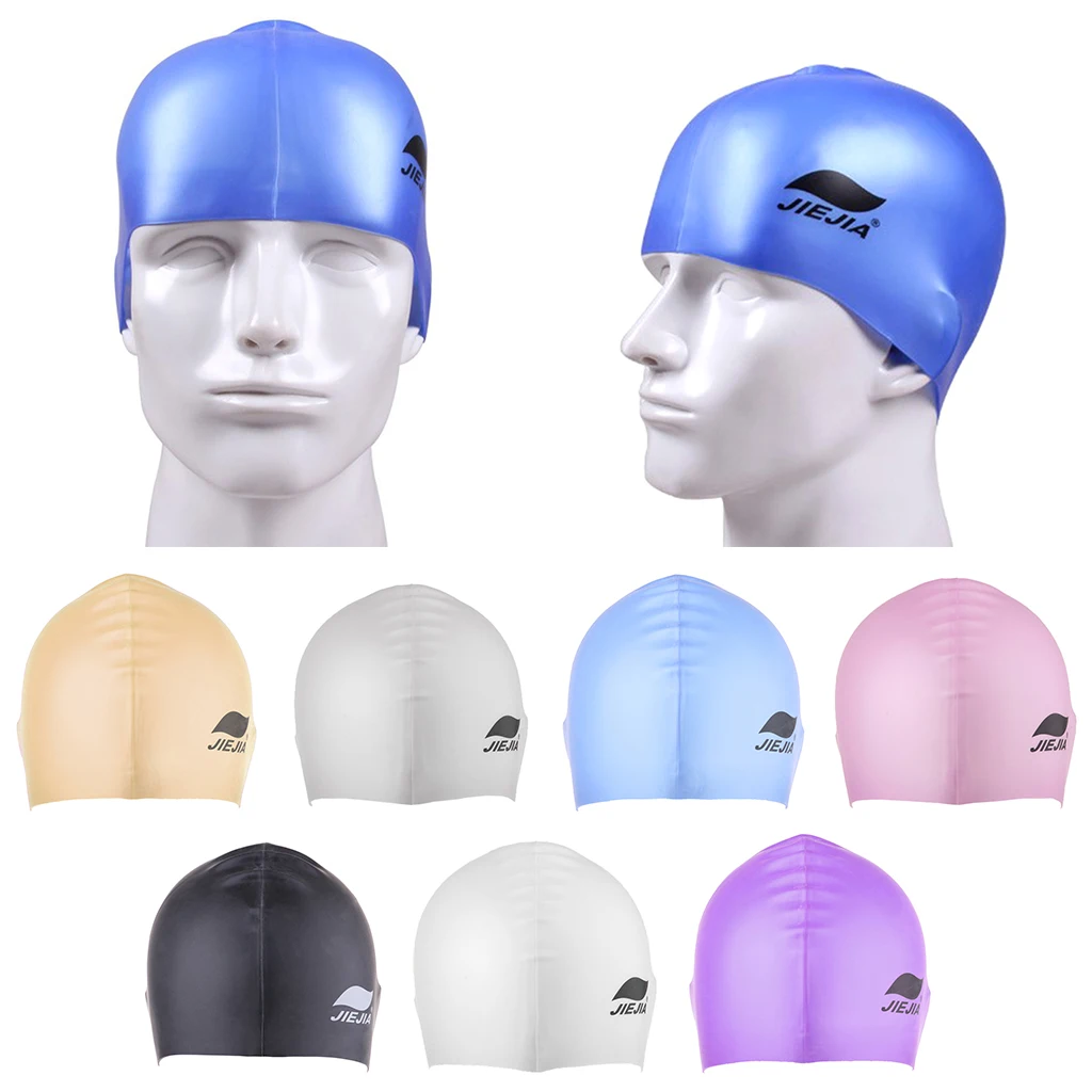 Safety Adult Kids Silione Swimming Hats Universal Swimming Head Wear for Water Sports Beach Swim Surfing Diving Snorkeling