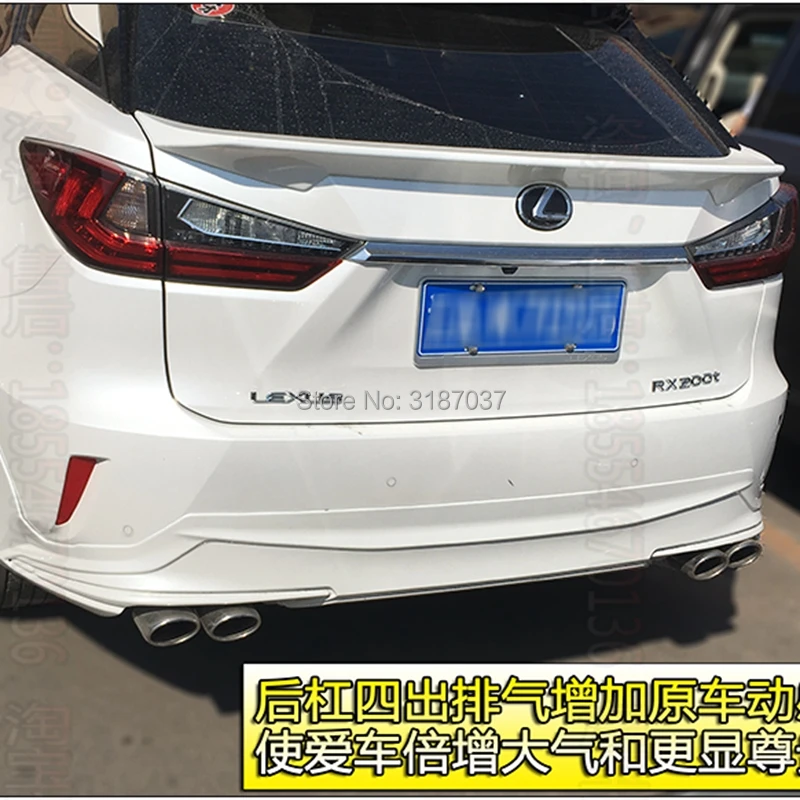 

For Lexus RX200t RX450h 2016 2017 2018 ABS Plastic Unpainted Color Rear Roof Spoiler Wing Trunk Lip Boot Cover Car Styling