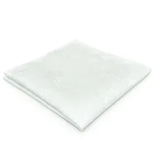 EH31 Белый мужской карманный платок с квадратным принтом от Paisley Classic Hanky