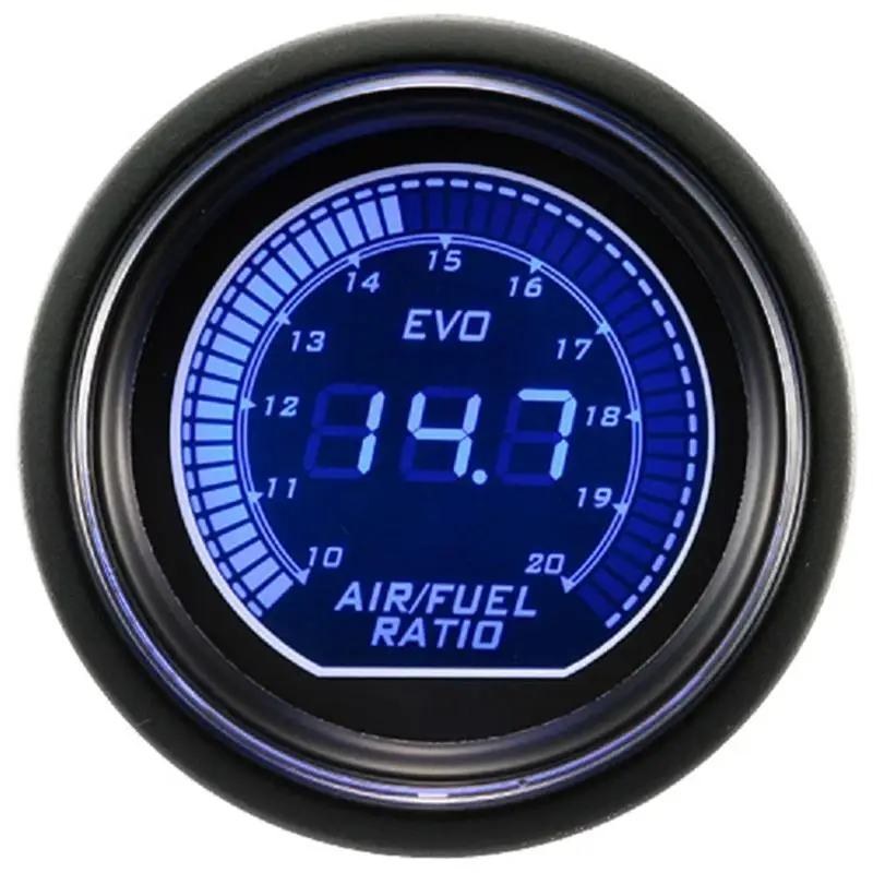 

Universal 2" 52mm Air Fuel Ratio Gauge Auto Blue/Red Dual Led Color Digital LED Light Gauge Meter volt gauge voltimetro moto car