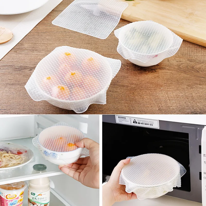 Urijk 1 шт. силиконовое покрытие крышки силиконовые чаши сохранение продуктов в свежем состоянии обертывание многоразовые кухонные инструменты