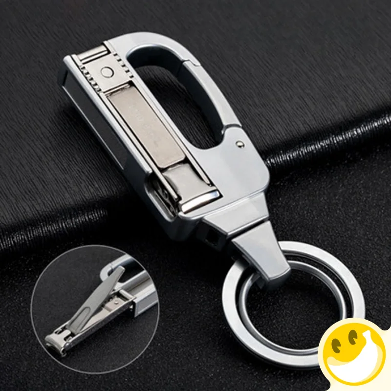 

Multifunction Zinc alloy Key Chains Rings Holder For Car Keyrings NAIL-CLIPPER Nail scissors