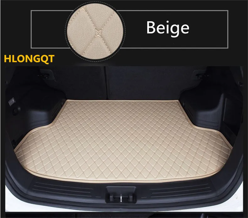 

HLONGQT Auto Cargo Liner Trunk Mats For Ford Edge 2009-2016 Boot Mat High Quality Embroidery Leather Free shipping