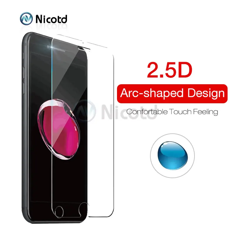 5PCS HD Gehärtetem Glas Für iphone 11 Pro XS MAX XR Screen Protector Für iphone 7 plus Schutz Glas