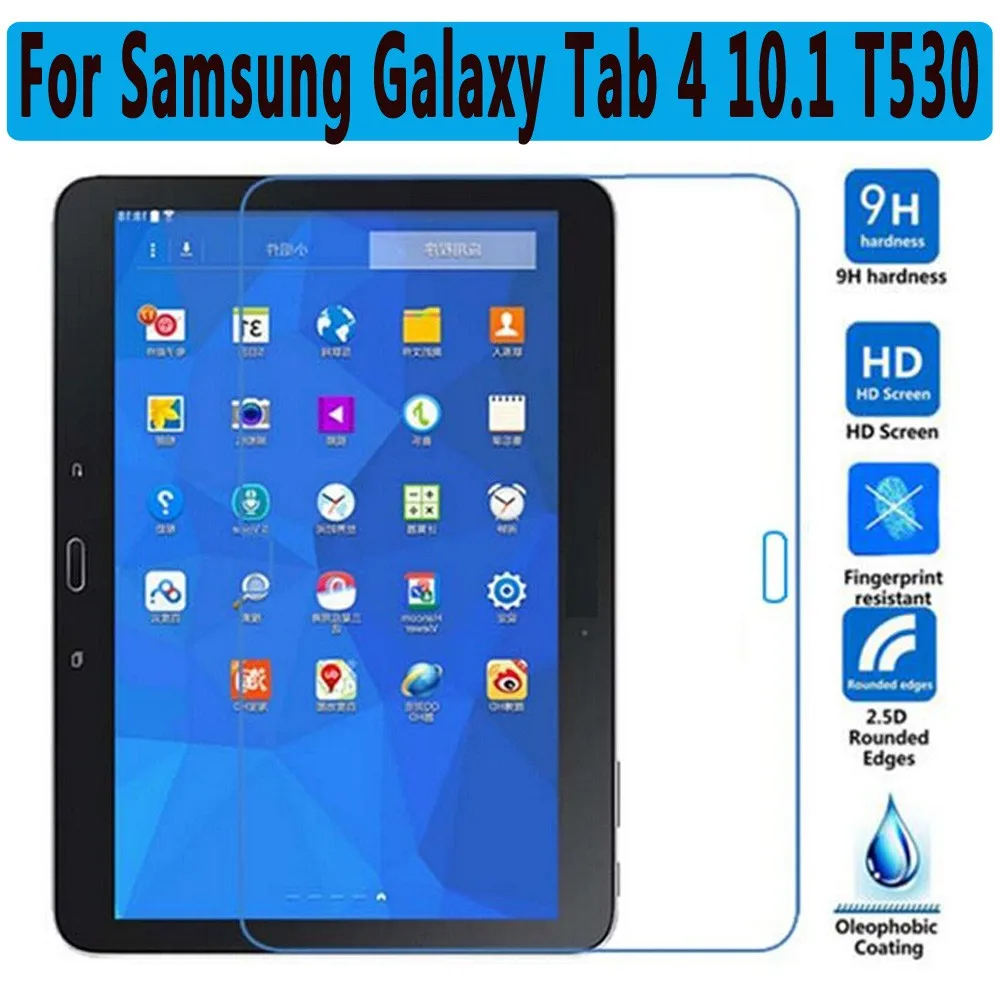 TEMPERED GLASS SCREEN PROTECTOR COVER FOR SAMSUNG GALAXY TAB 4 10.1"-SM-T530/531 