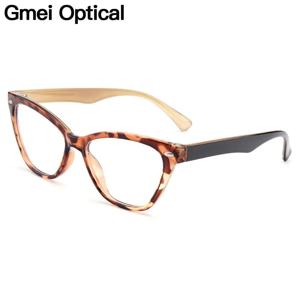 

Gmei Optical New Urltra-Light TR90 Women's Cat Eye Style Optical Eyeglasses Frames Plastic Myopia Presbyopia Spectacles M1244