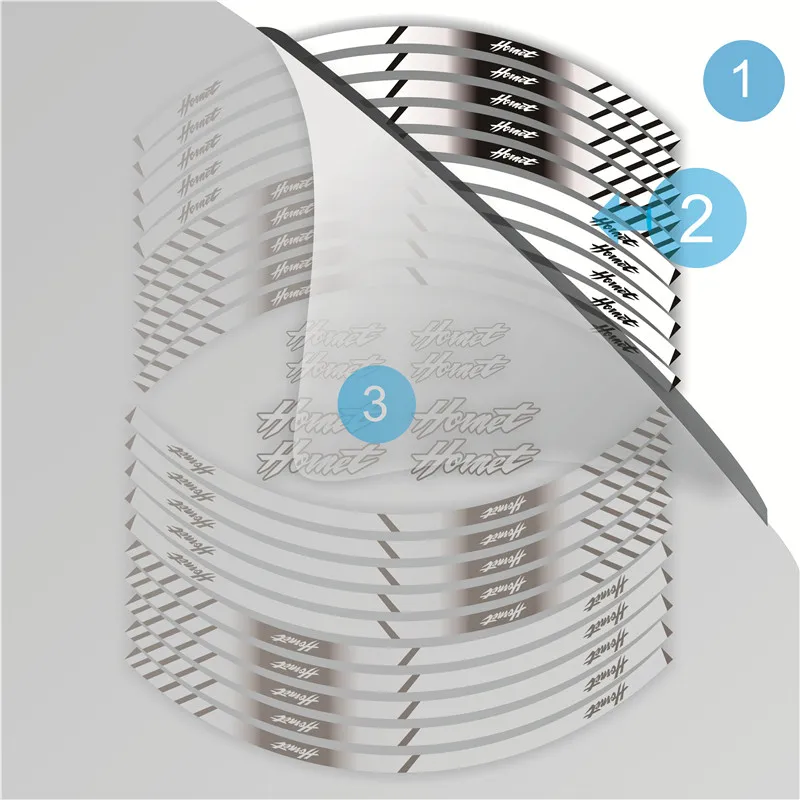 Новая распродажа мотоциклетная внутренняя наклейка для колес обод Светоотражающие украшение Наклейки для HONDA HORNET 600 900 250 наклейка s