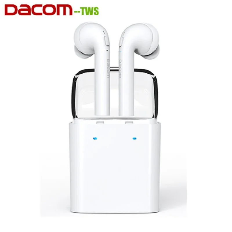 

New Dacom TWS True Wireless Bluetooth Headset Mini Bluetooth 4.2 Wireless Earpiece Earbuds In-Ear Earphone For Iphone 7 Android