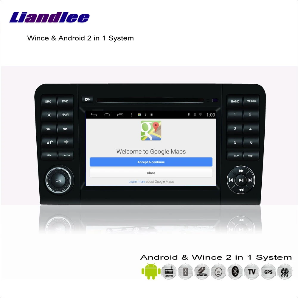 Perfect Liandlee Android Multimedia Stereo For Mercedes Benz GL Class X164 / ML Class W164 Radio DVD Player GPS Navigation Audio Video 1