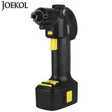 Preset Pressure Car Air Compressor Rechargeable Wireless Handheld Electric Inflatable Digital Display Bicycle Pump With Charger