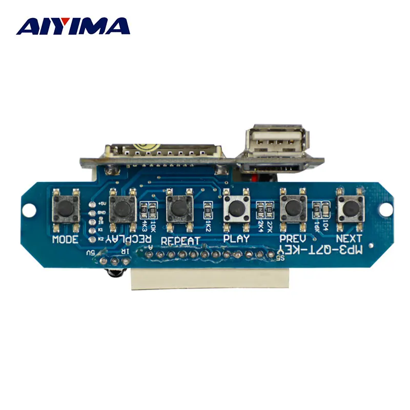 AIYIMA MP3 плеер 5 V декодер аудио плата с Экран Дисплей Запись голоса подсказки SD