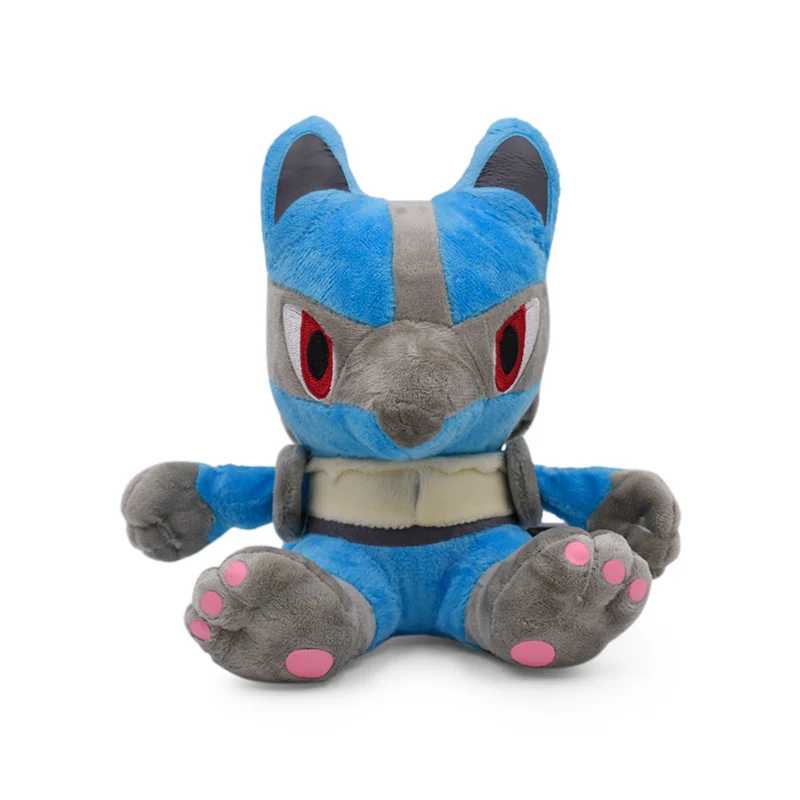 

Wholesale 10Pcs 7"18cm Lucario Plush Toy Stuffed Peluche Toys Dolls Gifts For Children Free Shipping