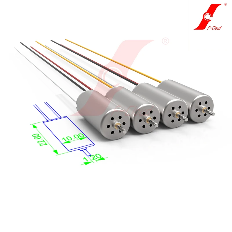 F-Cloud Racing Drone 1022 Brush Motor 10*22mm Coreless Motor10x22mm Motor UAV DIY Drone FPV Camera 4pcs