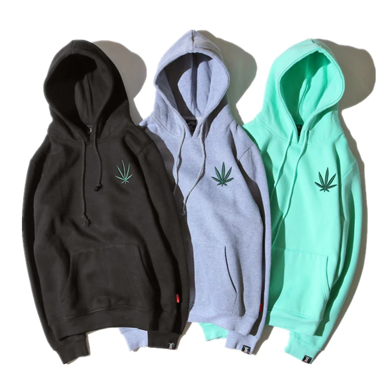 Maple leaves Solid Black Fashion Brand Purpose tour Hoodies Men