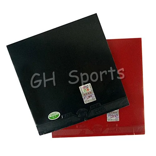 

2 pieces of RITC 729 Friendship General A Pair Rubber 1 Red and 1 Black pips-in table tennis rubber with sponge 2.2mm