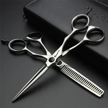 

Professional Grooming Pet Hair Scissors Kit 440C Groomer dog cat Scissors 5.5 Inch 6 Inch Haircut Cutting Shears Thinning Cliper