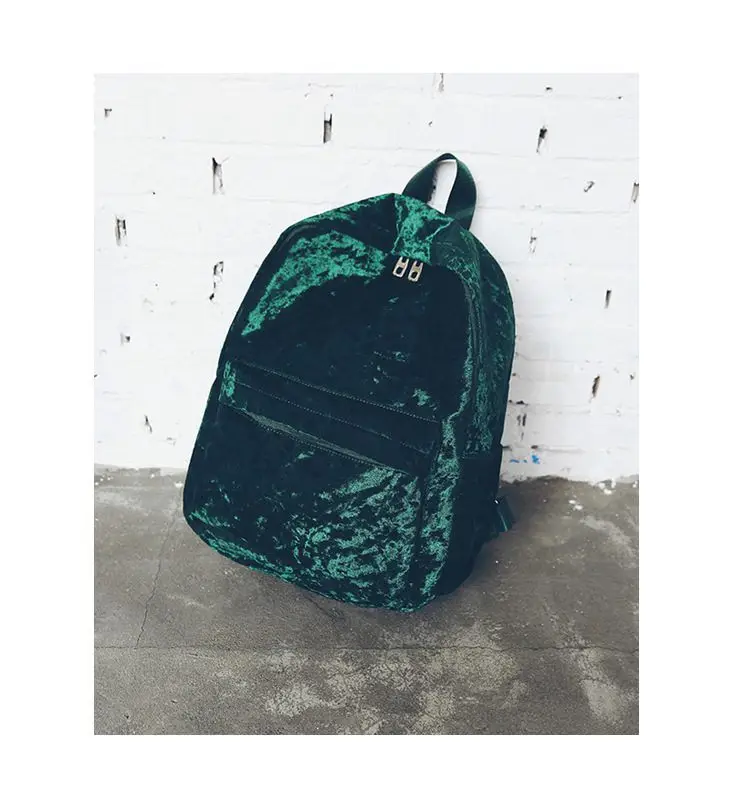 Вместительная сумка для девочек-подростков, женский рюкзак, школьная сумка для хранения, Mochila, модный бархатный женский рюкзак M22