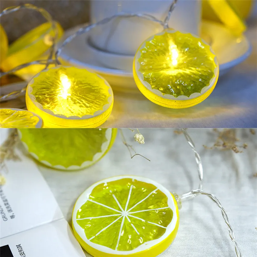 

2018 special LED Fresh Fruit Lemon Battery Box Light String party Decor suitable for more venues #0327