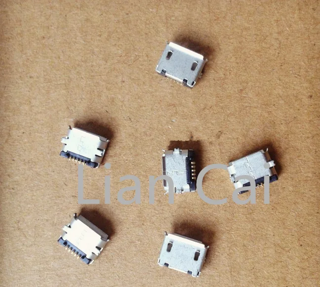 Новинка 10 шт. Micro USB Type B Женский 5Pin разъем SMT Jack Разъем Порт печатной платы |