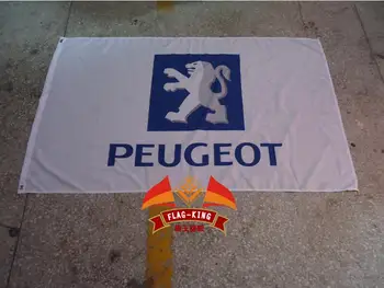 

for peugeot racing team flag ,90*150CM polyster flagking brand flag