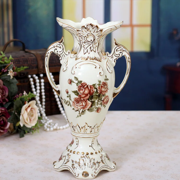 European high grade ivory porcelain factory wholesale luxury home