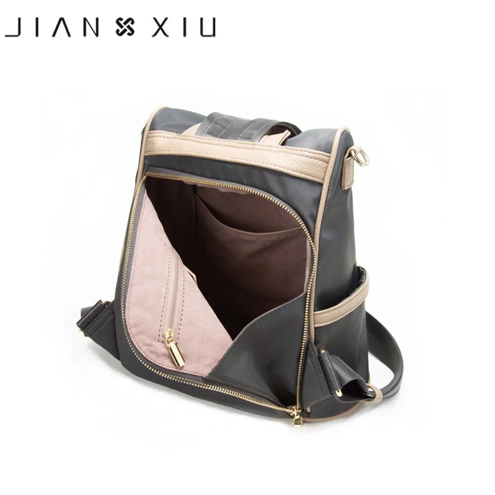 JIANXIU Оксфорд Многофункциональный рюкзак школьные сумки женские дорожные сумки большой емкости длина ремень сумка на плечо два размера