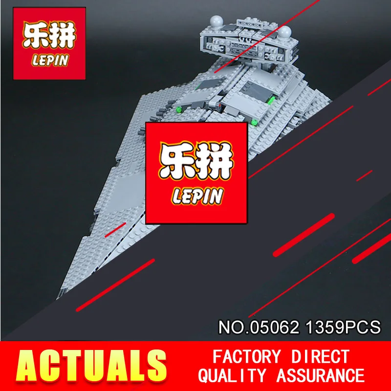 

LEPIN 05062 STAR Model toy 1359Pcs Emperor starship Model Building Kit Blocks Bricks Compatible with 75055 Children Toys WARS