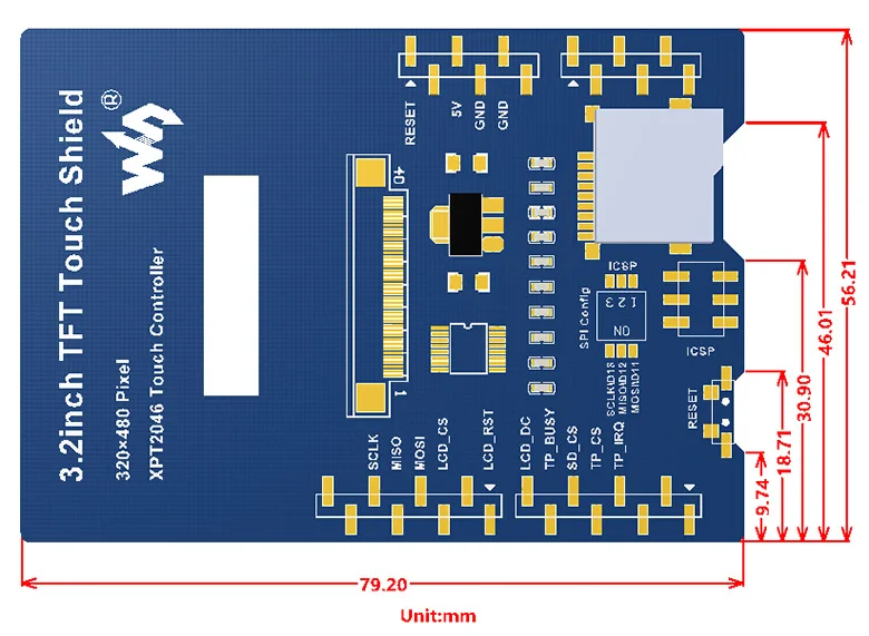 3.2inch-TFT-Touch-Shield-size
