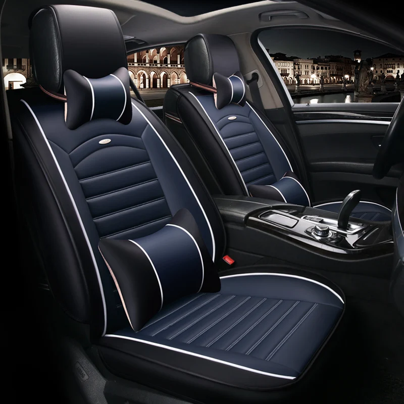 

High end Eco-leather auto seats covers PU Leather Car Seat Covers for Clio logan renault sandero fluence megane laguna