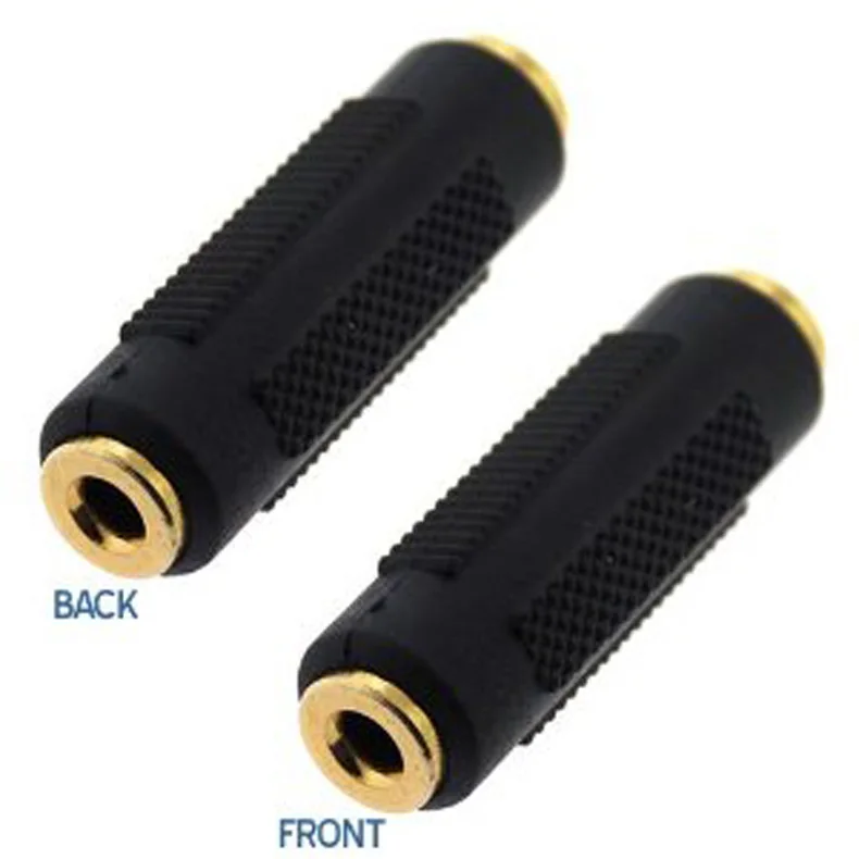 

New Hot Gold Plated 3.5 mm Stereo Coupler Female to Female Headphone Jack Adapter NV99