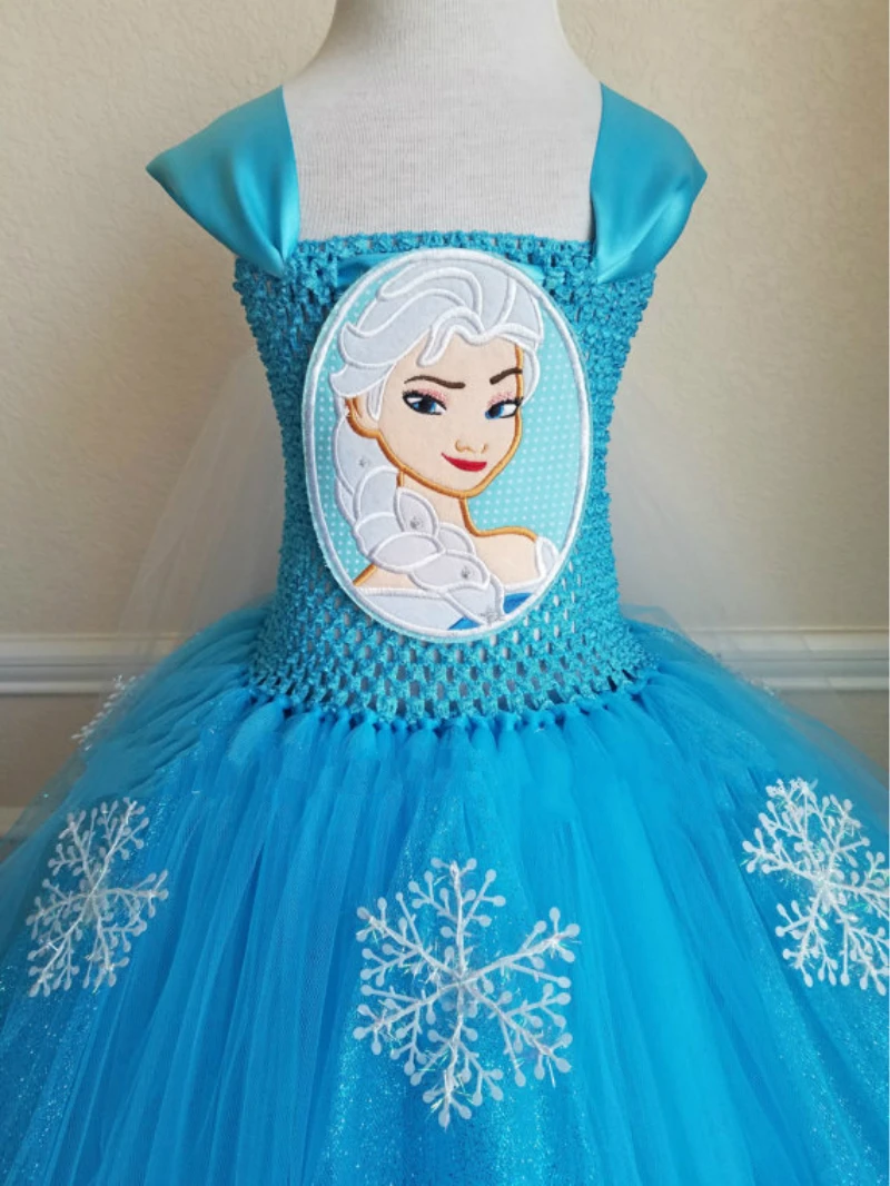 Шикарный мечта Queen платье Эльзы Новое поступление; платья наряд костюм принцессы Анна Эльза для девочек детское праздничное платье Детская одежда для девочек