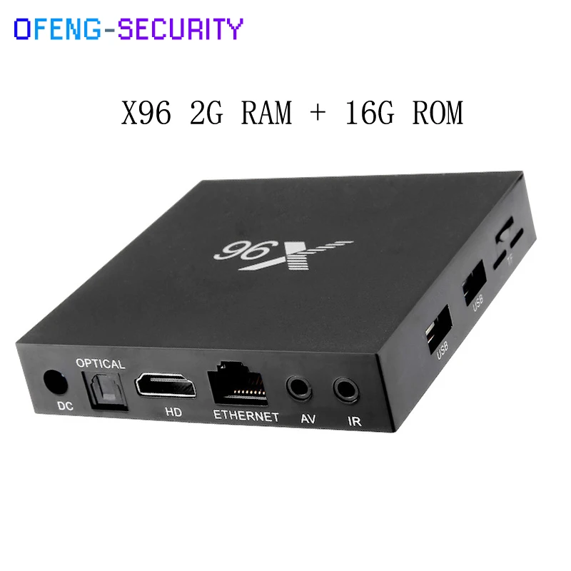 X96 Amlogic S905X Max 2 ГБ Оперативная память + 16 ГБ Встроенная память Android 6.0 ТВ коробка 4 ядра WI-FI HDMI 4 К * 2 К HD smart set top box media player