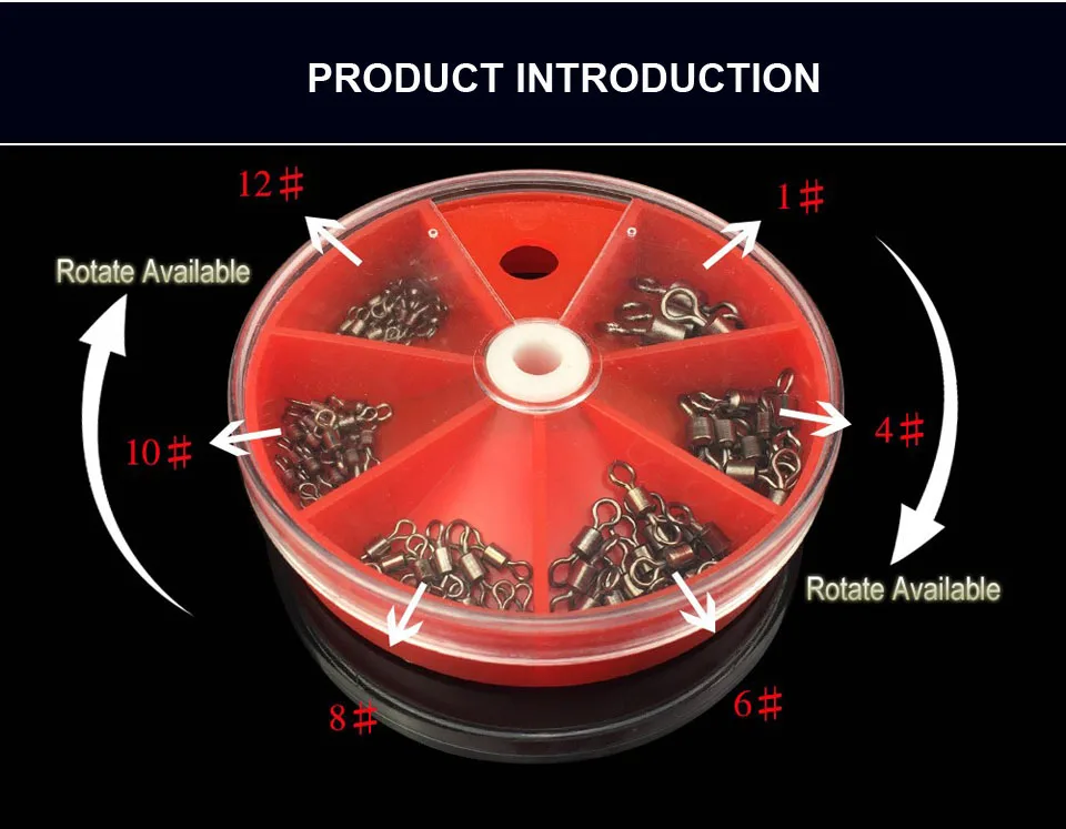 76 шт./лот высокая прочность натяжения 8 Форма баррель подшипника вращающиеся Твердые кольца Рыбалка Разъем с блокировкой оснастки