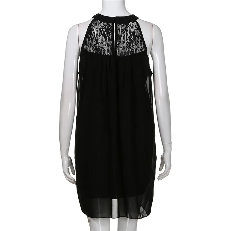 HOT summer dress 2018 beach dress Women's Sleeveless black Dress Bodycon Evening Party Short Mini Dress vestidos robe J13#N (10)