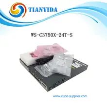 Запечатанный WS-C3750X-24T-S катализатор C3750X 24 Порты и разъёмы Gigabit Ethernet-коммутатор