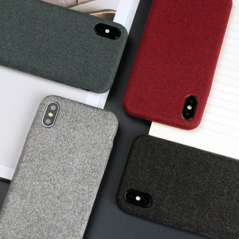 

2019 New Fine Plush Cloth For Iphone 6 6S 7 8plus X Xs Xr Xsmax Simple Solid Color Drop Protection Shell