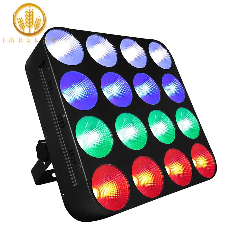 

IMRELAX 16*30W RGB 3in1 LED Matrix COB BLINDER Light with Single Control Multi Functional Matrix BLINDER For DJ Disco Nightclub