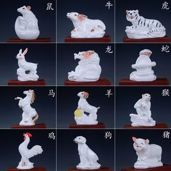 

Ceramic reclining ox zodiac signs to attract wealth feng shui rat tiger rabbit dragon snake horse sheep monkey rooster dog