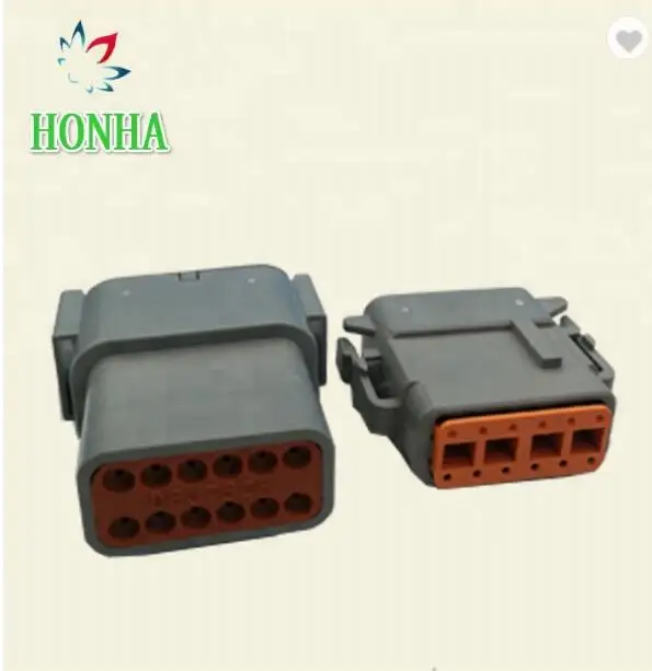 

Free shipping 2sets 12pin auto electric housing plug auto waterproof wiring cable connector DTM06-12S DTM04-12P